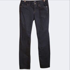 LOFT Jeans Modern Straight Womens Size 6 Blue Dark Wash Denim Modern Straight